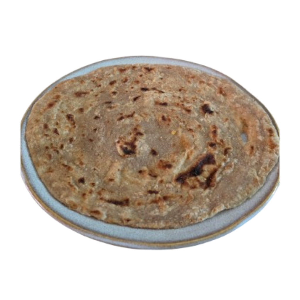 Half Cooked Plain Paratha